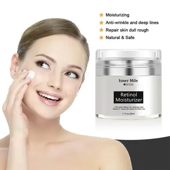 

50ml Pure Retinol Vitamin A 2.5% Anti Aging Wrinkle Face Acid Skin Products Care Whitening Acne Hyaluronic Serum Cream Faci I0Q9
