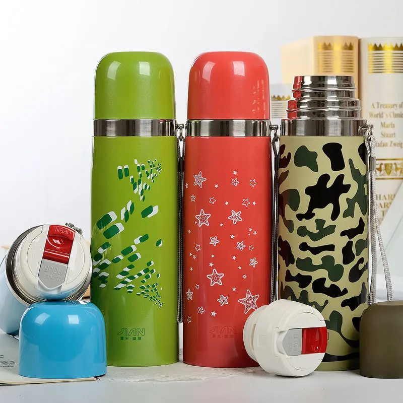 

Genuine Product Double Wall Glass Stainless Steel Spacious Bullet Thermos Mug Men Women's Sports Vitality Fgc001-500
