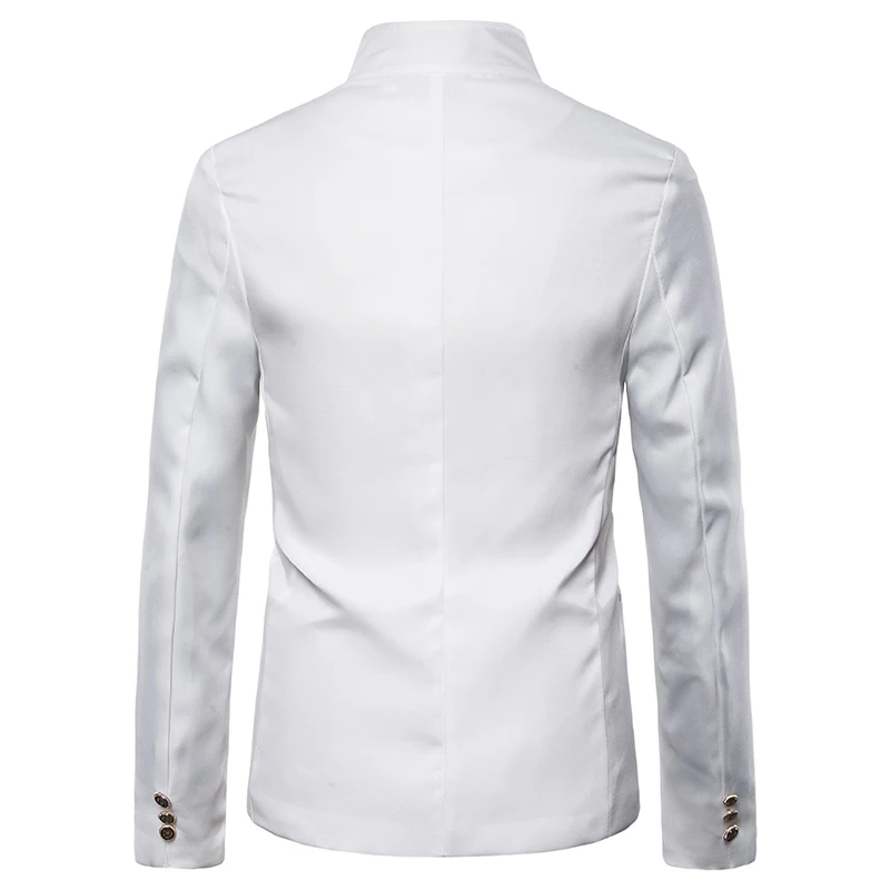 Double-breasted Blazer For Men New England Style Blazer Homme Slim Stage Costumes For Singers Mens Night Club Men's Jackets