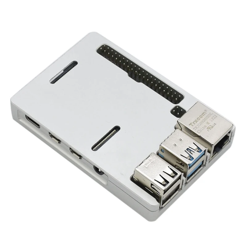 Для Raspberry Pi 4 Модель B корпус из алюминиевого сплава металлический с ЧПУ охлаждающий Ультратонкий корпус теплоотвод для Raspberry Pi 4B только
