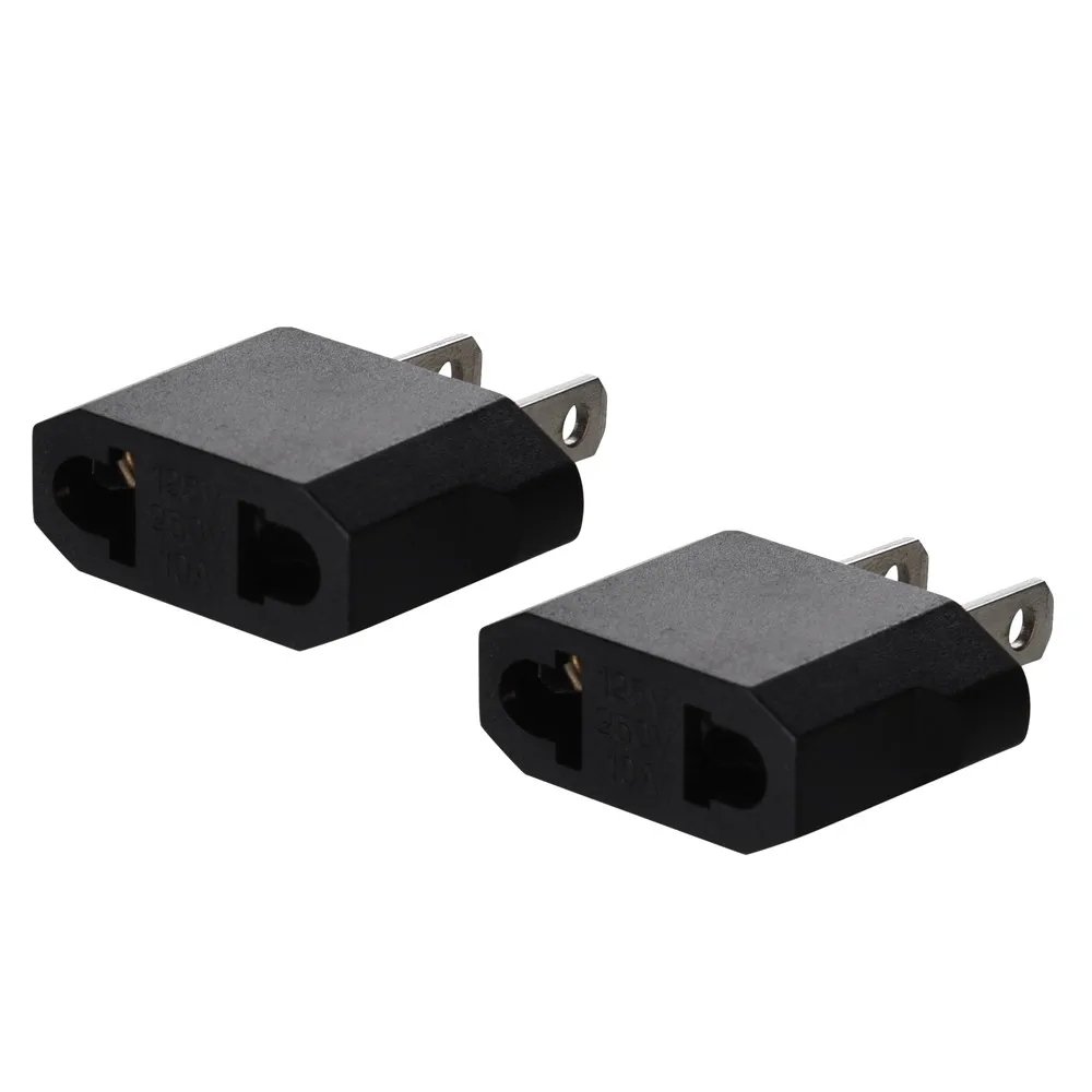 

New Arrival Universal European EU to US USA Travel Plug Adapter Converter Power Plug Adaptor Outlet Converter