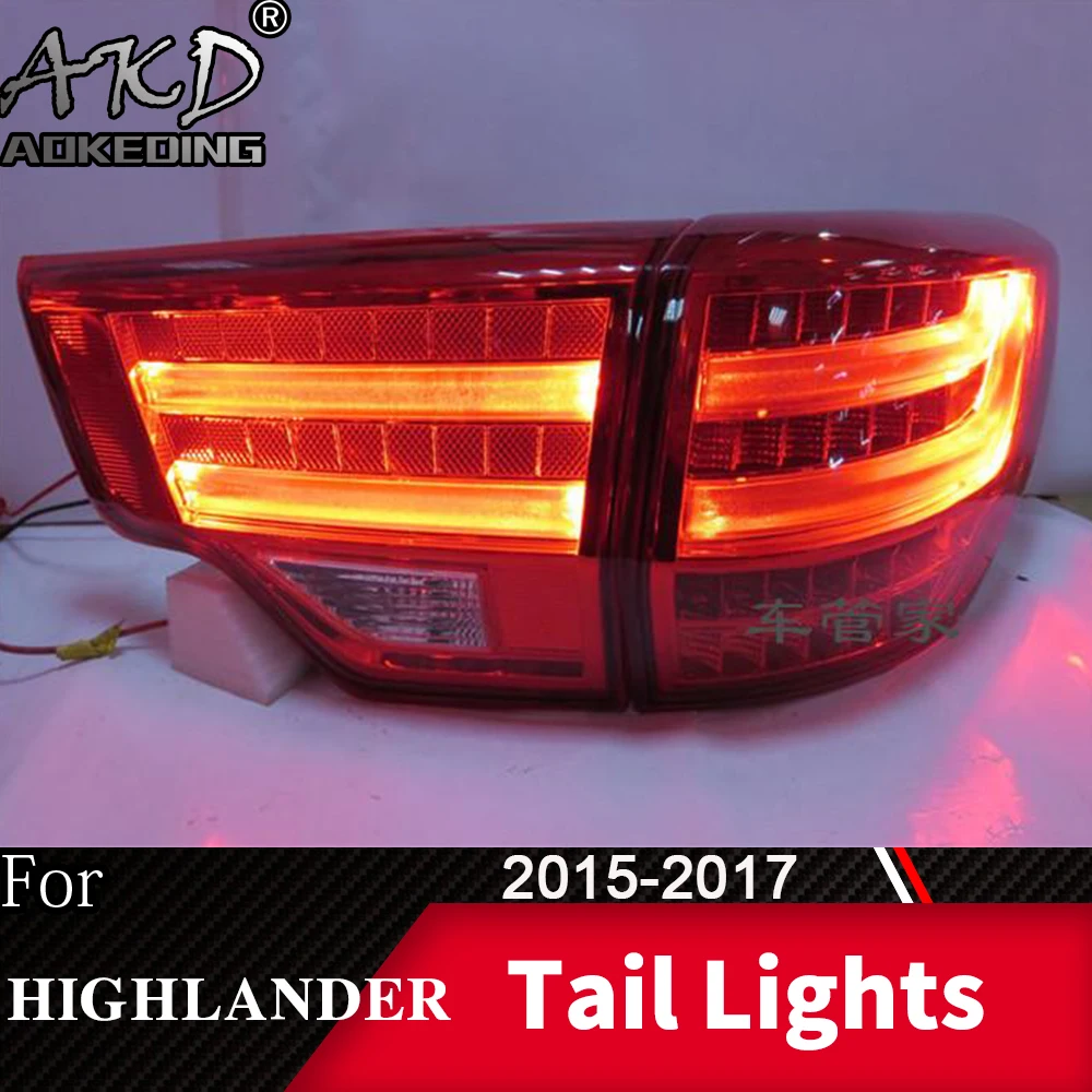 Задний фонарь для автомобиля Toyota Highlander- Kluge светодиодный задний фонарь Противотуманные фары Дневные ходовые огни DRL тюнинг автомобильные аксессуары