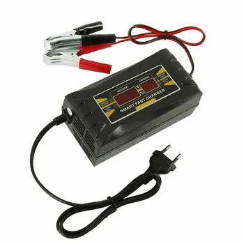 

10A 12V Full Automatic Car Battery Charger Power Pulse Repair Chargers Wet Dry Lead Acid Battery-chargers Digital LCD Display