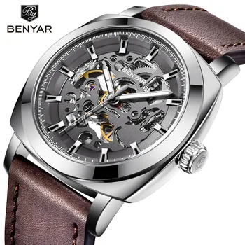 

2020 new BENYAR Brand Luxury Business quartz Luminous Hands Leather Watch Men Waterproof Sport Wrist Watches Relogio Masculino
