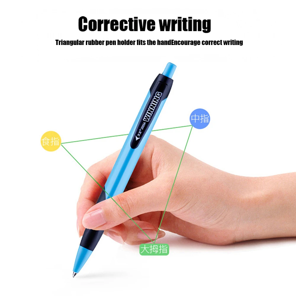 

5Pcs Retractable Ball Point Pen 0.7mm Blue Bullet Roller Pen Student Writing Ballpoint Pen School office supplies