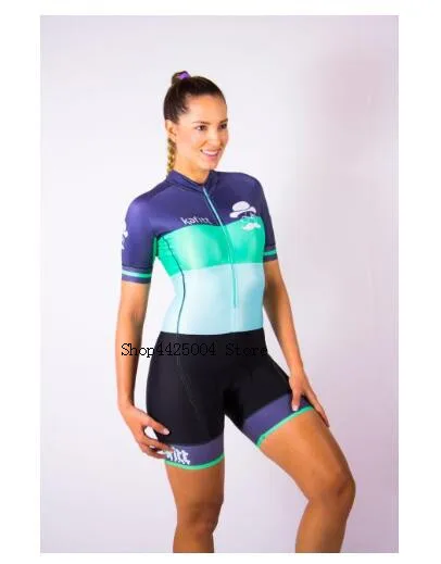 Розовый Kafitt Pro Team триатлон костюм женский Велоспорт Джерси Skinsuit комбинезон Майо Велоспорт Ropa ciclismo набор гелевая подкладка