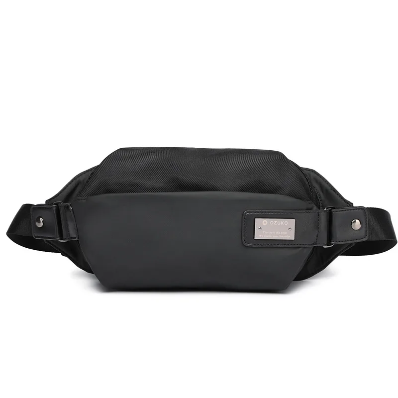 Водонепроницаемая сумка для живота поясная сумка для мужчин поясная сумка на пояс сумка для путешествий скрытый кошелек Карманный мобильный телефон Мужская нагрудная сумка 9103 - Цвет: Black