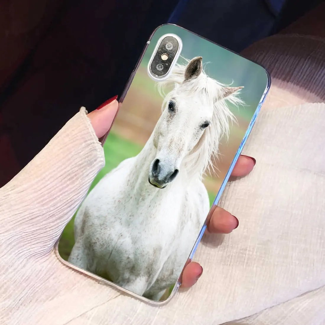 Для Samsung Galaxy J1 J2 J3 J4 J5 J6 J7 J8 Plus Prime 2015 мягкий чехол сумка Лошадь теленок Cremello Native Pony |
