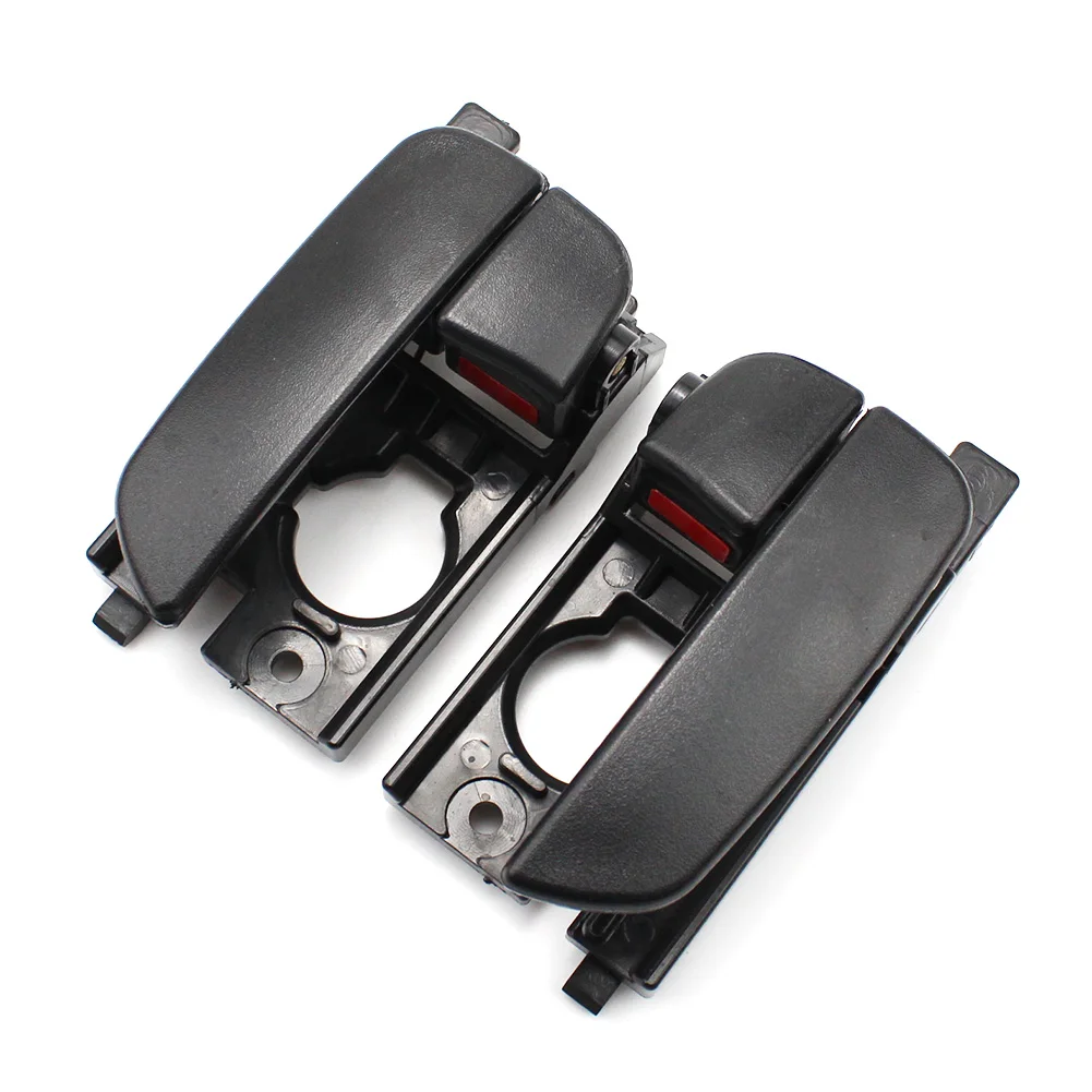 Para Hyundai Accent 2006-2011 Manija De Puerta Interior Delantera, Lado Del Conductor Negro | Con Botón De Bloqueo De Puerta | Recorte:Todos Los Submodelos | HY1352115 | 826101E020WK