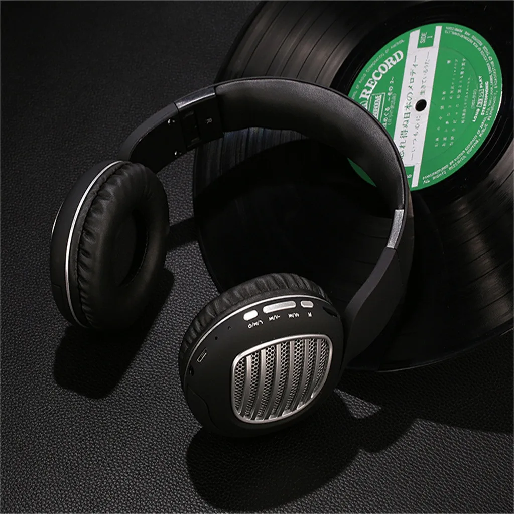 Складные Bluetooth гарнитуры наушники с микрофоном Поддержка Tf карты MP3 Fm радио беспроводная музыка Bluetooth наушники