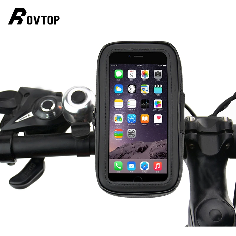 

Rovtop Bicycle Motorcycle Phone Holder Waterproof Bike Phone Case Bag for IPhone Xs Xr X 8 7 Samsung S9 S8 S7 Scooter Phone Case