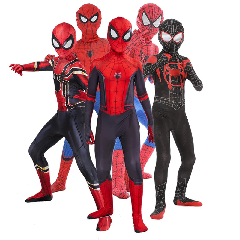 Disfraz de brazos de Spiderman para hombre y niño, disfraz de fantasía de  héroe Araña, monos de Anime, Miles Morales Zentai, máscara de Deadpool para  adulto| | - AliExpress