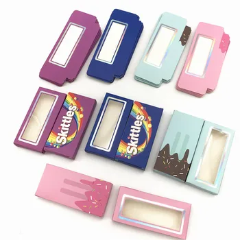 

Eyelash Packaging Box Wholesale 3D Mink Lashes Bulk Empty Box 25mm Mink Eyelashes Cases False Eyelashes Paper Box