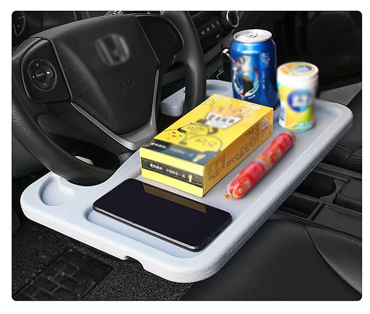 

Multifunctional Car Laptop Stand Notebook Desk Steering Wheel Tray Table Food Drink Holder Car Card Table Computer