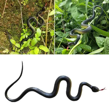 

10 Pcs Plastic Simulation Snake Spoof Jokes Prank Toys Animals Halloween Party Scary Toys