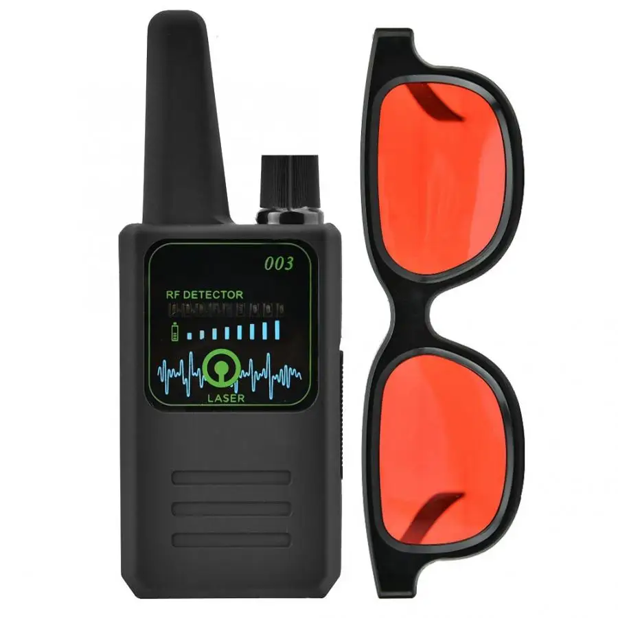 M003 Многофункциональный Анти-шпионаж анти-отслеживающая камера беспроводной детектор сигнала с очками