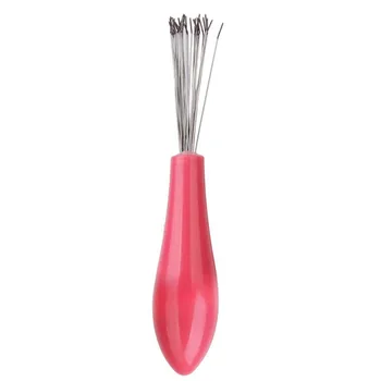 

Comb Hair Brush Cleaner Removal Embedded Makeup Tool Plastic Handle Pink
