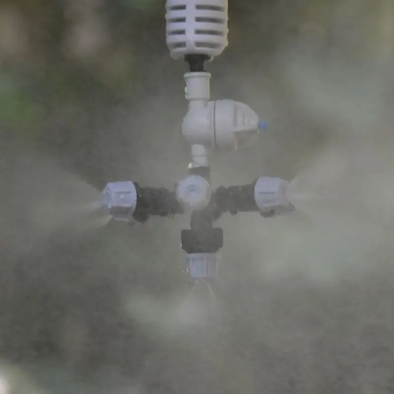 Теплица подвесная анти-капельная насадка распылителя крест противотуманное сопло Распыление воды спрей для капельного орошения 1 комплект