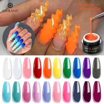 

SAVILAND Wavy Builder Gel Nail Polish Jelly Gel Finger Nail Extension Hard Upgrade Poly Nail gel Extension Gel Polish