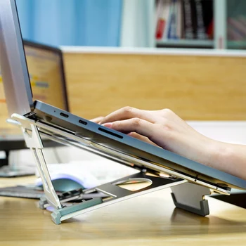 

Multi-Functional adapdesk Laptop Stand 3 Modes 9 Angles Adjustable Desktop Foldable Notebooks Stand for Home Office LHB99
