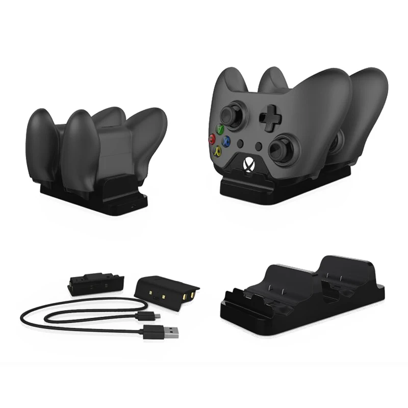 

for XBOX ONE Dual Charging Dock Controller Charger + 2pcs Rechargeable Batteries for XBOX ONE Controller Battery Charger Stander