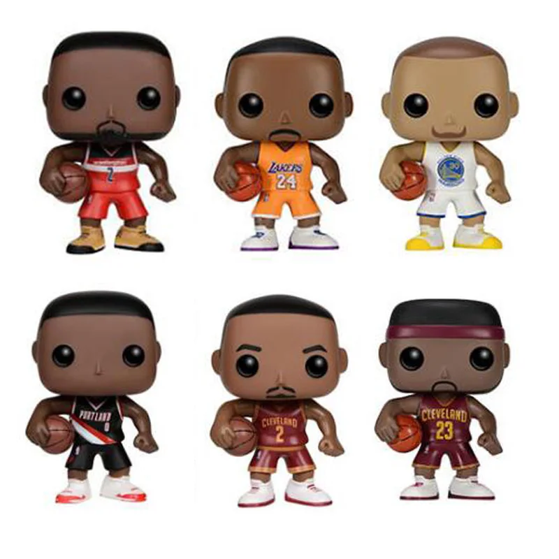 Funko Pop баскетбольные персонажи Коби Джеймс Карри Кайри Джон Дамиан 10 см Виниловая фигурка игрушки