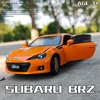1/32 Subaru BRZ Alloy Sports Car Model Diecast Simulation Metal Toy Vehicles Car Model Sound Light Collection Childrens Toy Gift 2
