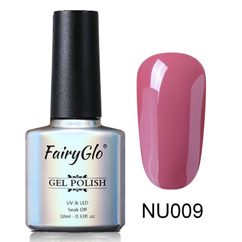 FairyGlo, 10 мл, Синий Цветной Гель-лак для ногтей, Полупостоянный Светодиодный УФ-Гель-лак, лак для дизайна ногтей, впитывающий Гель-лак, Матовый верхний слой - Цвет: 009