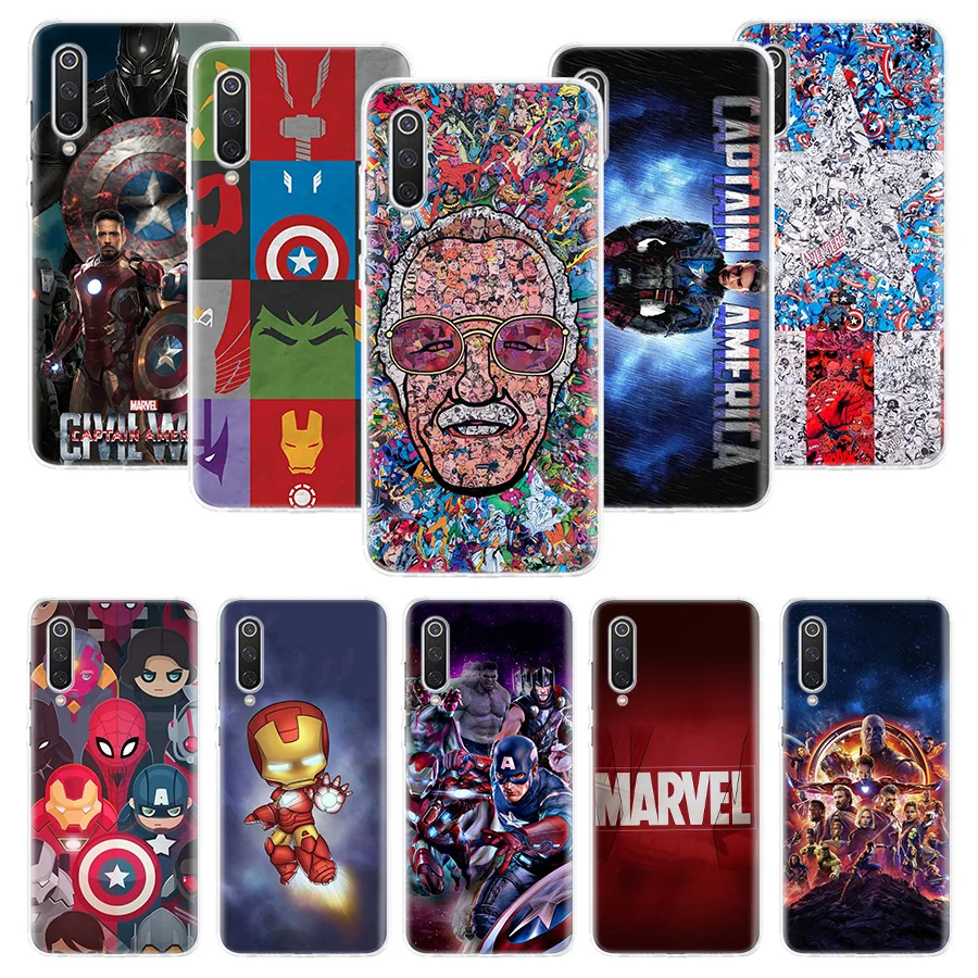 

Deadpool Iron Man Marvel Avengers Case for Xiaomi Redmi Note 7 8 Pro 8A 7A 5 5A 6A 4X S2 K20 MI 5X 6X 9 8 CC9 F1 Soft TPU Phone