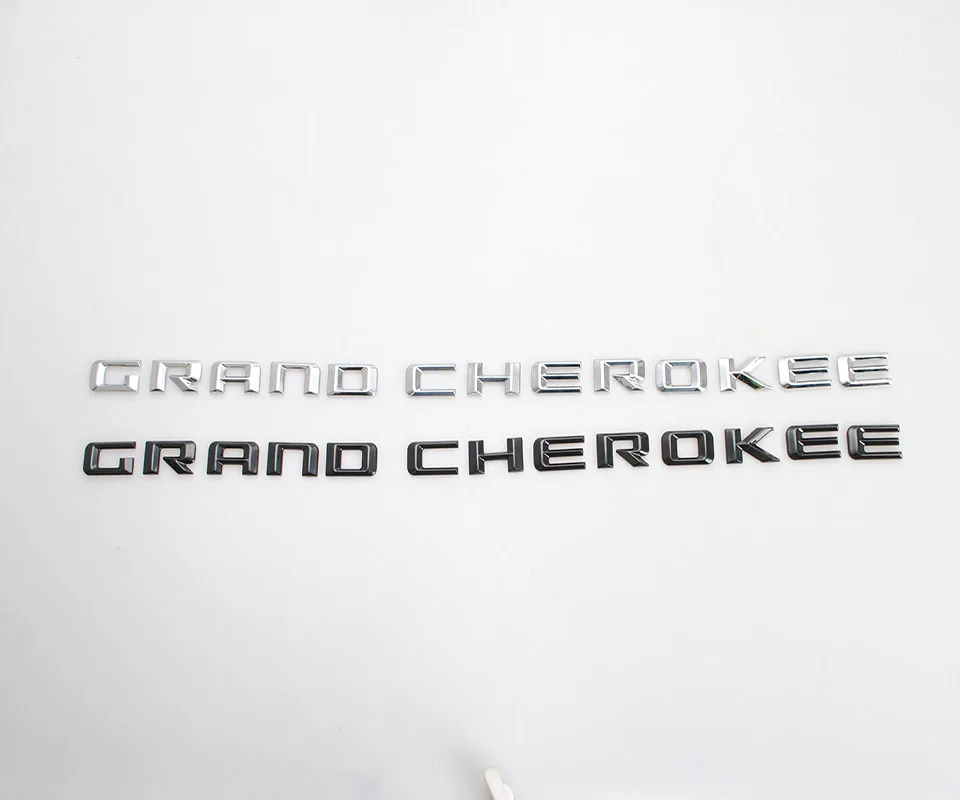 SHINEKA Emblems For Jeep Grand Cherokee 2014-2016 Car Custom Styling Emblem Plastic 3D Letter Stickers For Grand Cherokee Access