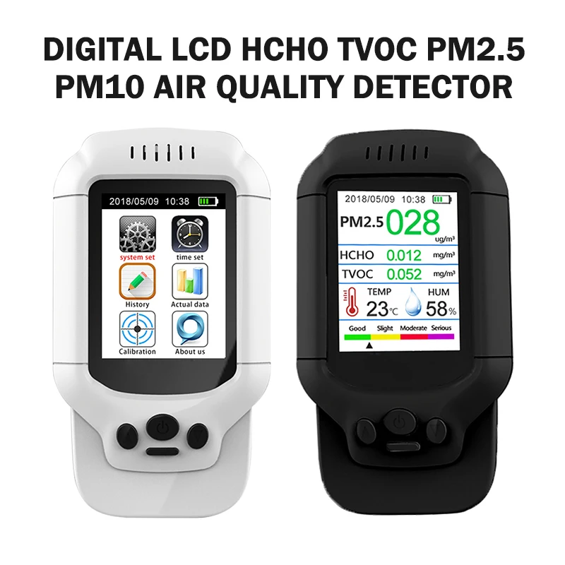 PINTUDY 2021 цифровой ЖК HCHO TVOC PM2.5 PM10 детектор качества воздуха для газоанализаторов