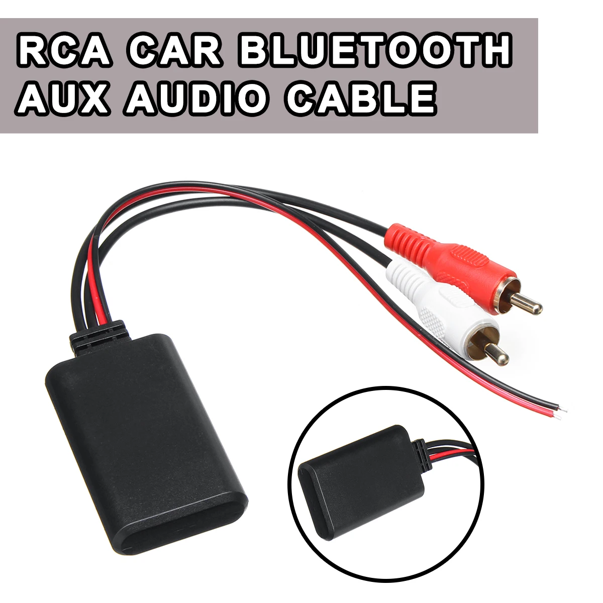 Для грузовика авто Универсальный Автомобильный bluetooth беспроводной Соединительный адаптер с 2 RCA AUX IN Music аудио вход беспроводной кабель