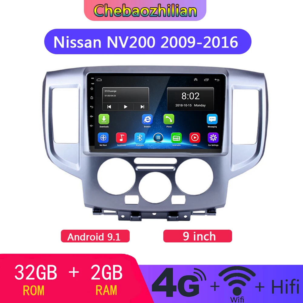 

9 inch HD For Nissan NV200 2009-2016 Car DVD multimedia Player GPS Navigation 32G Head Unit Stereo Wifi Bluetooth