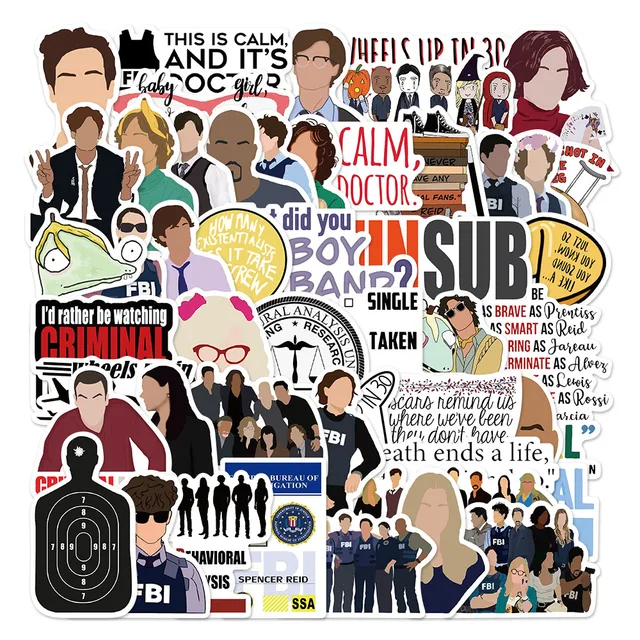 Cool Sticker Decals for TV Show Crime Fans