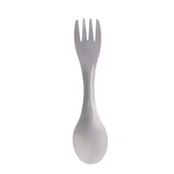 Сверхлегкая Титановая Ложка Вилка Spork походная посуда для пикника 2в1 инструмент A6HC