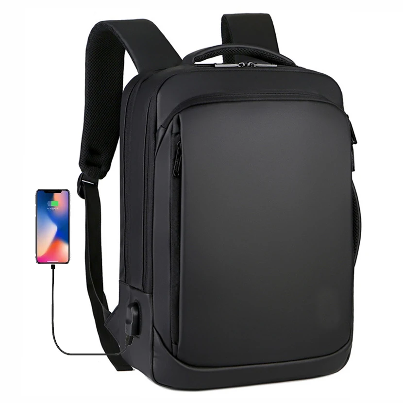 

New Male Backpack 15.6 inch Laptop Backpack Mens Business Notebook Mochila Waterproof Back Pack USB Charging Bag Travel Bagpack