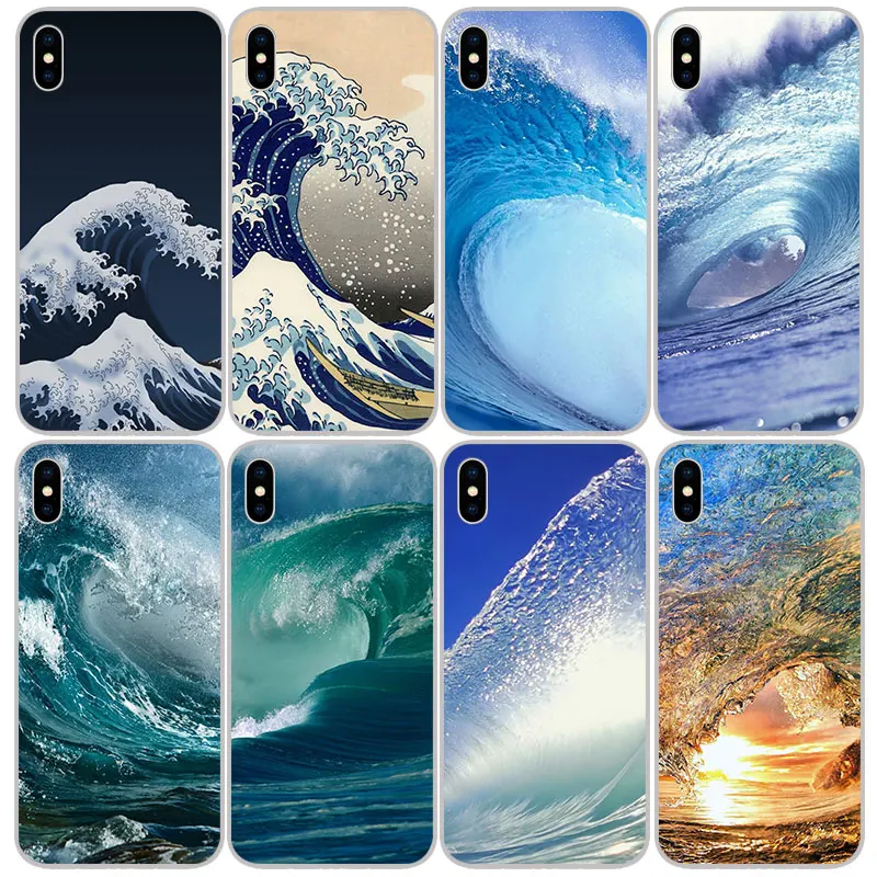 Силиконовые мягкие чехлы из ТПУ цвета морской волны для iPhone 11 Pro XS Max X XR 8 7 6S Plus 5s SE 4S