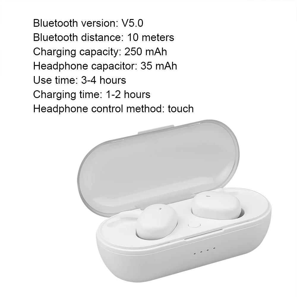 Kebidu W13 TWS Bluetooth Earphone Touch Control Stereo Bass Wireless 5 0 Headset Sports Earbuds With Mic Handsfree For Xiaomi