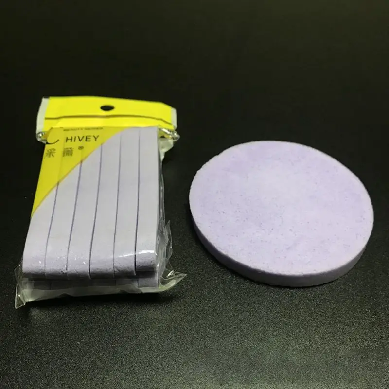 12 Pcs/bag Compressed Strip Shape Washing Face Puff Foaming Seaweed Massage Cleansing Sponge Beauty Tools