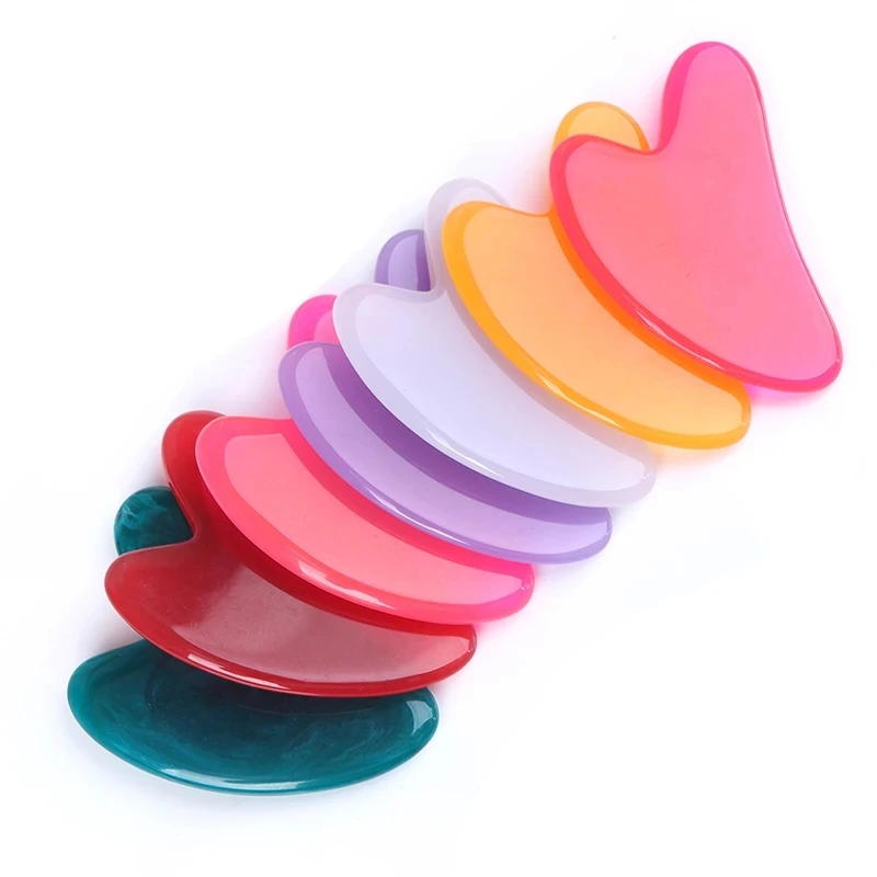 SPA Massage Resin Beeswax Guasha Scraping Massage Scraper Face Massager Acupuncture Gua Sha Eye Face Board SPA Tool gua sha board,massage tool