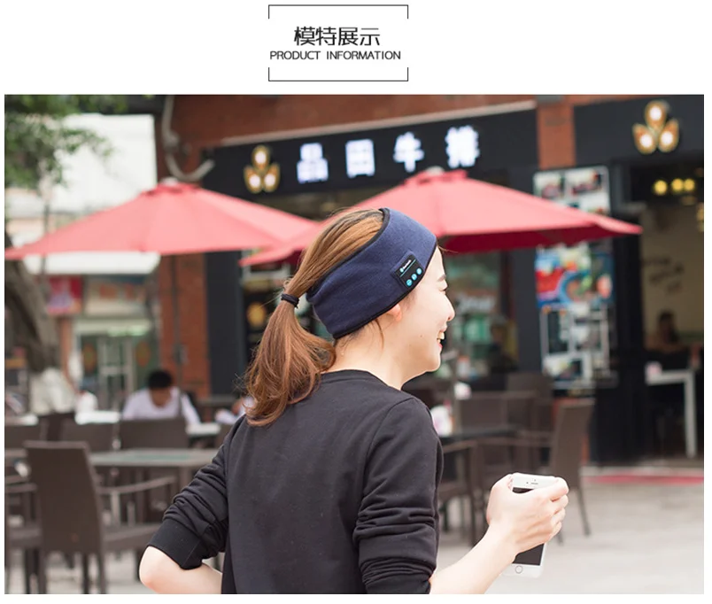 Bluetooth головная повязка для йоги, фитнеса, бега на открытом воздухе, гарнитура для разговоров, музыки, байковая Bluetooth головная повязка, Спортивная гарнитура