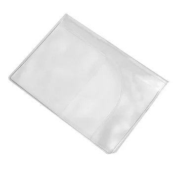 

2 x Fashion Transparent Passport Holder Cover Case Travel Wallet Protector Folder