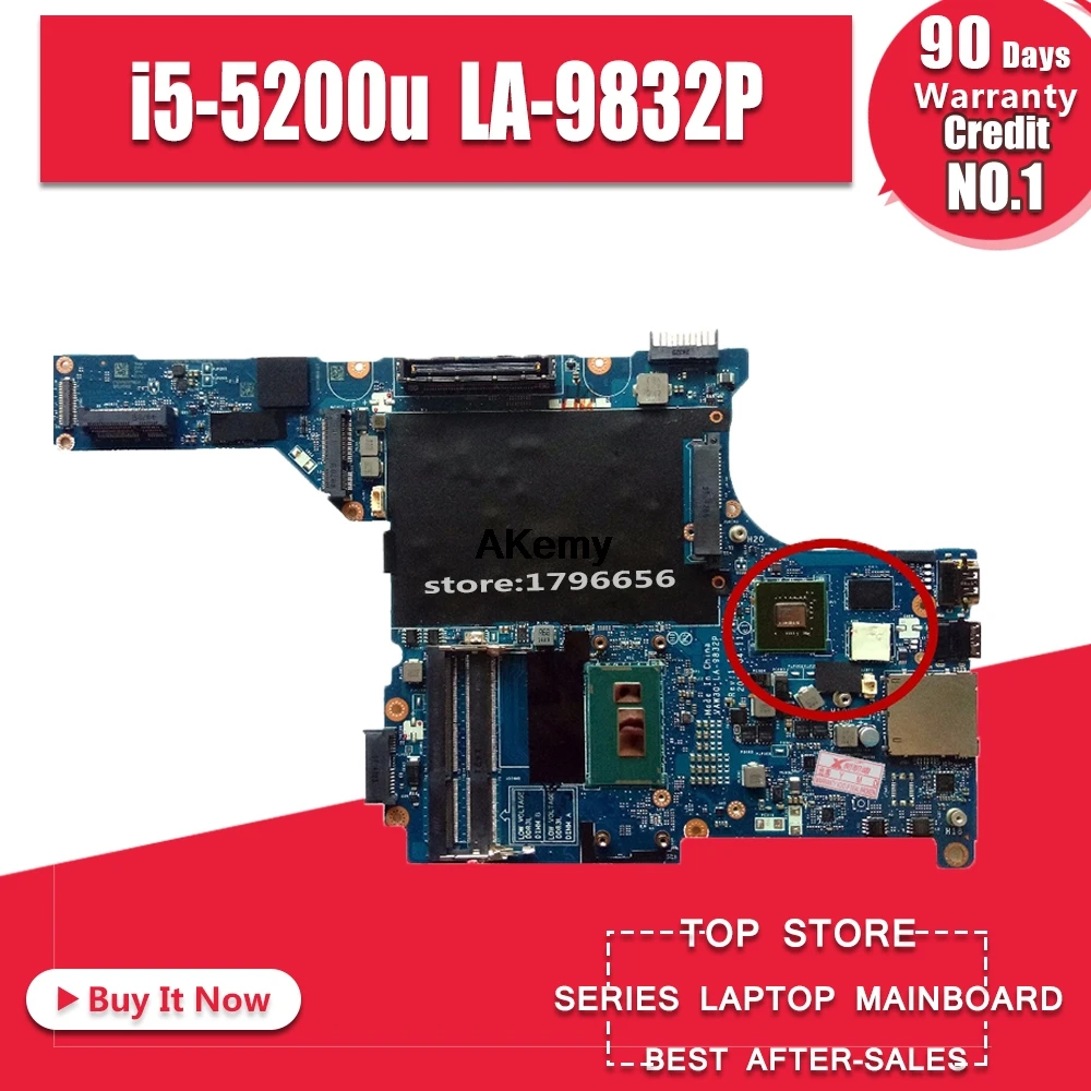 Качественная материнская плата для ноутбука Dell E5440, материнская плата i5-5200U/i5-5300u, видеокарта VAW30 LA-9832P, протестированная
