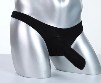 

Men's G-string Thong Modal Underwear Male Sexy Elephant Nose Big Pouch Briefs Gay Panties Man Solid Tanga