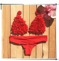 Swimming Swim Suit Women V Lead Gauze Split Joint Sexy High Waisted Bathing Suits Waist Strapless Bikini Woman Swimsuit