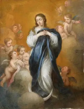 

Bartolome Murillo The Immaculate Conception of Virgin Art Print Poster oil paintings canvas For Home Decor Wall Art