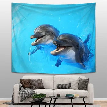 

Oceans Scenery Tapestry Valance Customizable Tapestry Home Decoration