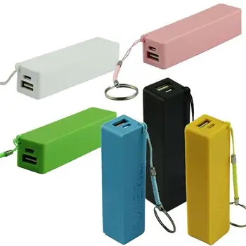 

Battery Chargers For Aa Batteries Portable Power Bank 18650 External Backup Battery Charger With Key Chain Power Bank Box #30