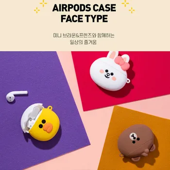 

Earphone Case For AirPods pro Case Cartoon Bear rabbit duck Silicone Cover for Apple Air pods Cute Earpods Cases Accessoires