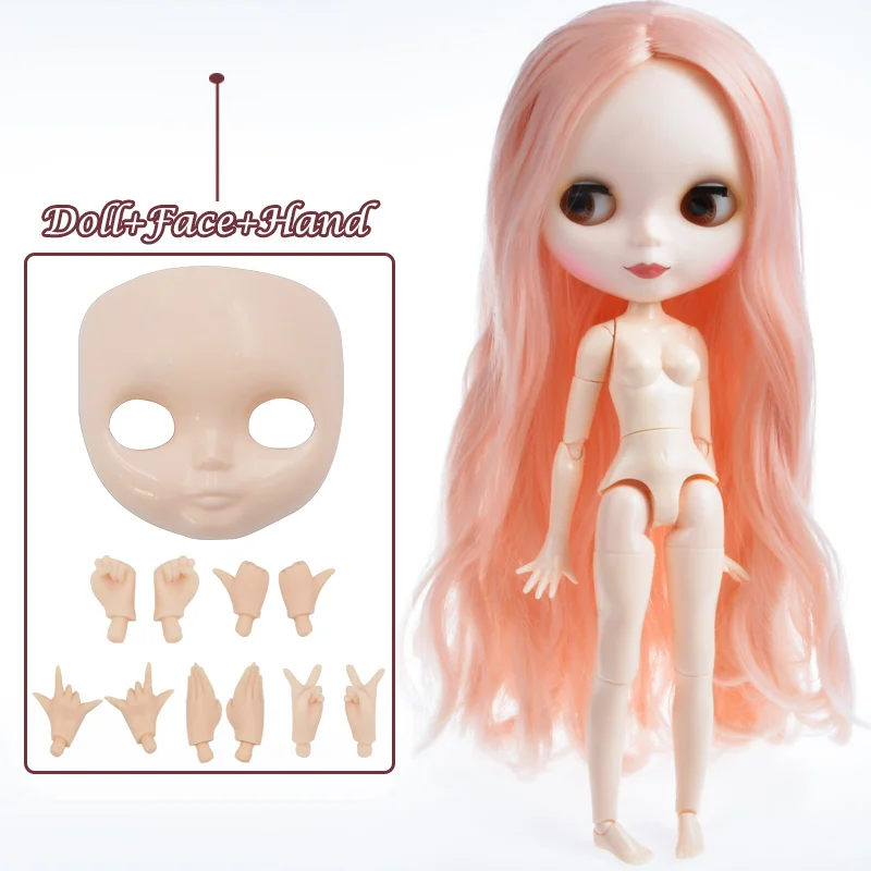 Blyth кукла Blyth матовое лицо матовая белая кожа 1/6 BJD шарнирная кукла ручной набор пользовательские куклы для девочек подарок для коллекции кукол - Цвет: Matte Face 3-FHNBL22